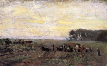 Haying Scene Artwork by Theodore Clement Steele