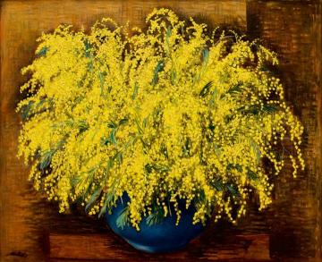 Mimosas Artwork by Moise Kisling