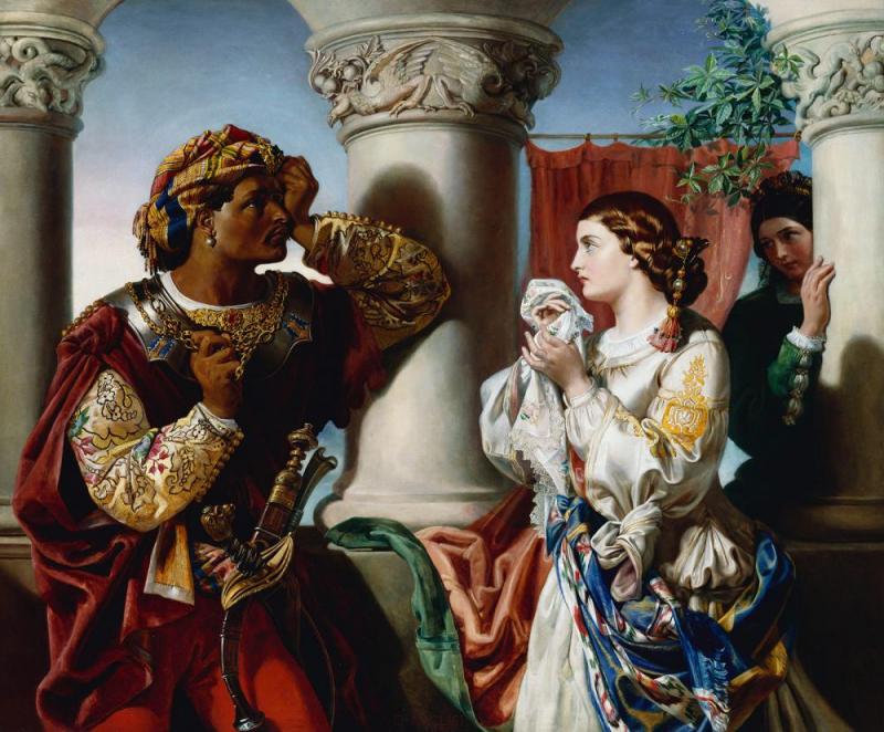 Othello And Desdemona Artwork by Daniel Maclise