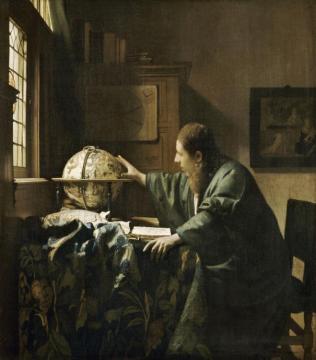 The Astronomer Artwork by Johannes Vermeer