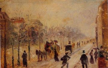 Boulevard des Batignolles Artwork by Camille Pissarro