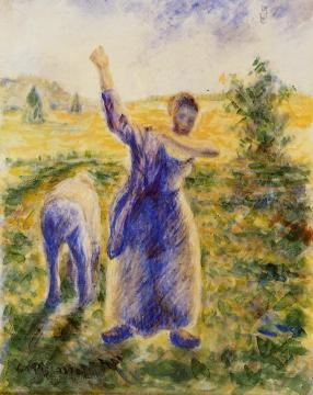 Workers in the Fields Artwork by Camille Pissarro