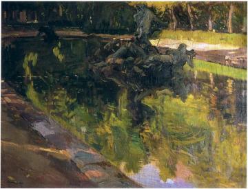 Fountain of Neptune, La Granja Artwork by Joaquin Sorolla y Bastida