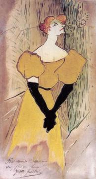 Yvette Guilbert Artwork by Henri de Toulouse-Lautrec