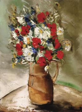 Vase Of Flowers Artwork by Maurice De Vlaminck