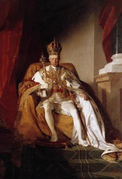 Emperor Franz I Of Austria In His Coronation Robes Artwork by Friedrich von Amerling