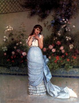 An Elegant Beauty Artwork by Auguste Toulmouche