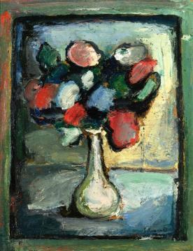 Vase Of Flowers Artwork by Georges Rouault
