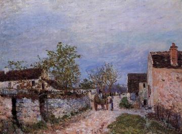 Street in Veneux Artwork by Alfred Sisley