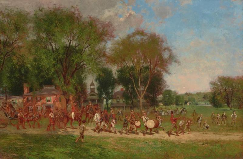 Fourth Of July Parade, Ca. 1886 Artwork by Alfred Cornelius Howland