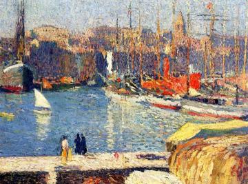 Le Vieux Port de Marseille Artwork by Henri Martin