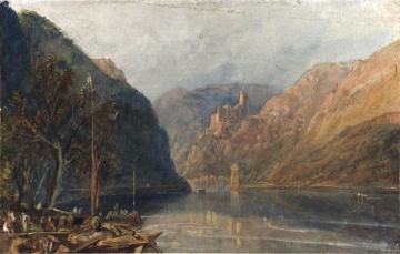 St Goarhausen and Katz Castle Artwork by Joseph Mallord William Turner