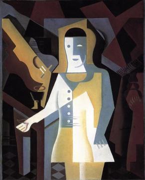 Pierrot Artwork by Juan Gris