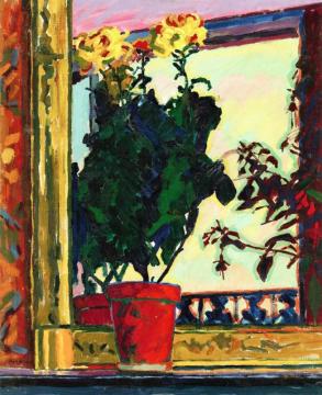 Chrysanthemums Artwork by Auguste Herbin