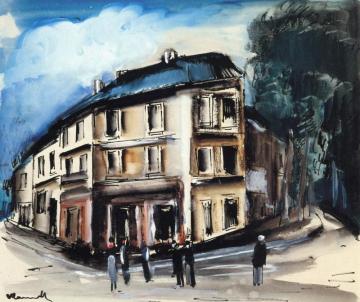 The House On The Corner Artwork by Maurice De Vlaminck