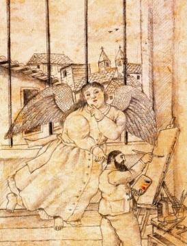 Guardian Angel Artwork by Fernando Botero