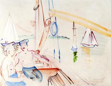 Regatta at Portsmouth Artwork by Raoul Dufy