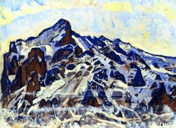 The Wetterhorn Artwork by Ferdinand Hodler