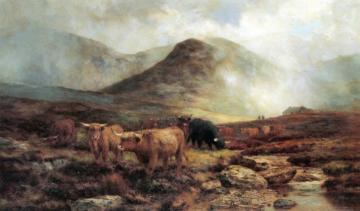Crossing a Skye Moorlands: Showers on the Hills Artwork by Louis Bosworth Hurt