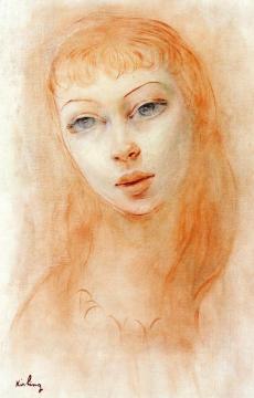 Portrait Of A Woman Artwork by Moise Kisling