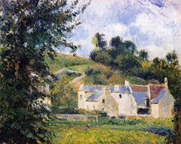 Houses of l'Hermitage, Pontoise Artwork by Camille Pissarro