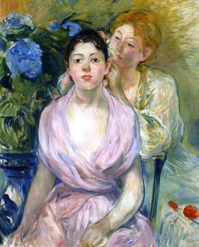 The Hydrangea Artwork by Berthe Morisot