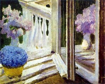 Lilac And Forget-me-nots Artwork by Igor Grabar