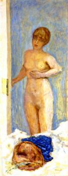 Nude with a Fur Hat Artwork by Pierre Bonnard
