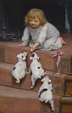 A Dead Heat Artwork by Arthur John Elsley