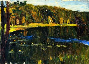 Achtyrka - Dunkler Lake Artwork by Wassily Kandinsky