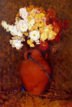 Chrysantheums Artwork by Sir Arthur Streeton