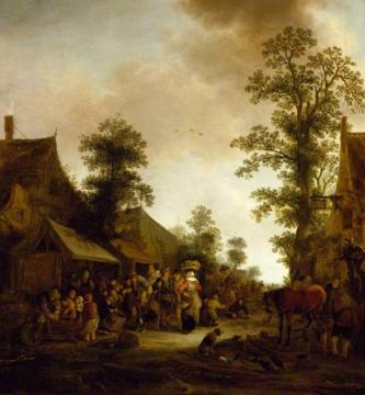 A Village Fair Artwork by Isaac van Ostade