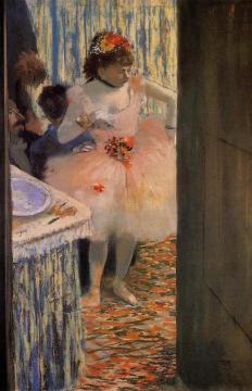 Dancer in Her Dressing Room Artwork by Edgar Degas