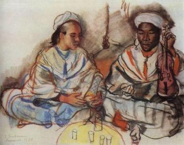 Musicians Artwork by Zinaida Serebriakova