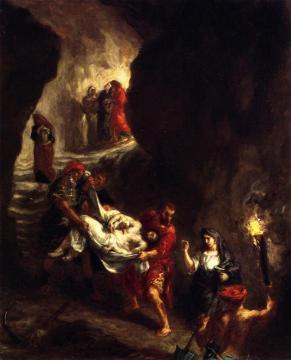 The Entombment Artwork by Eugène Delacroix