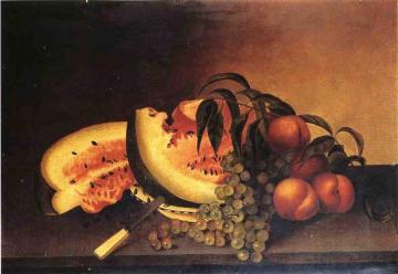 Still Life with Watermelon Artwork by Rubens Peale
