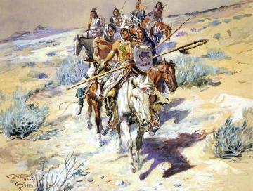 Return Of The Warriors Artwork by Charles Marion Russell