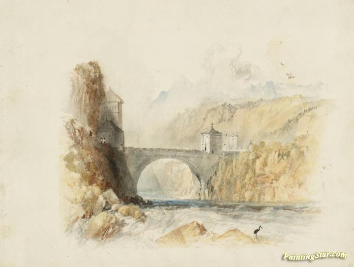 Rogers's 'italy' - St Maurice Artwork by Joseph Mallord William Turner