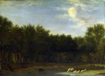 The Edge Of A Wood Artwork by Adriaen van de Velde