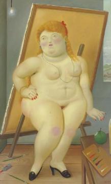 The Model Artwork by Fernando Botero