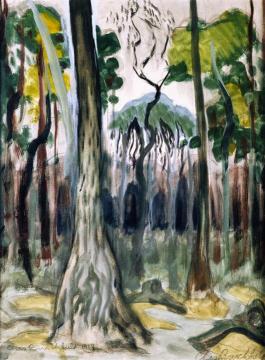 Dead Trees Insouthern Woods Artwork by Charles Burchfield