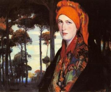 Retrato De Gallega Artwork by Fernando Alvarez Sotomayor