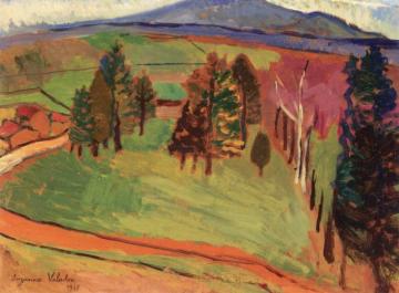 A Road In The Countryside Artwork by Suzanne Valadon