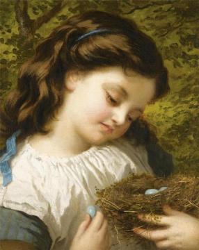 The Bird's Nest Artwork by Sophie Anderson