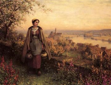 Springtime Artwork by Daniel Ridgway Knight
