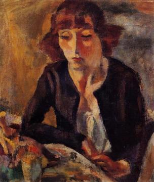 Portrait of Hermine David Artwork by Jules Pascin