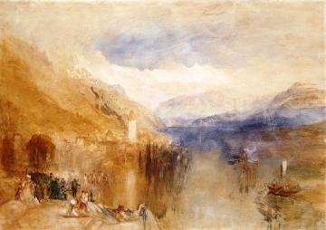 Oberhofen, Lake Thun Artwork by Joseph Mallord William Turner