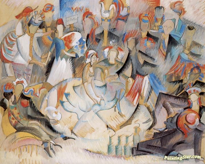 Roulotte joyeuse Artwork by Alice Bailly