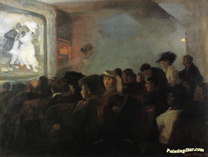 Movies, Five Cents Artwork by John Sloan