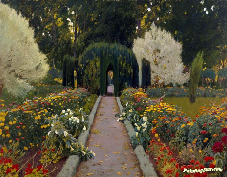 Jardin Artwork by Santiago Rusiñol Prats